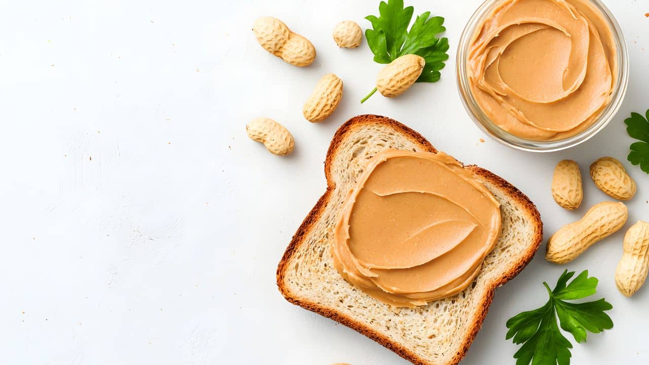 12 Healthy Foods That Can Speed Up Muscle Gain 6 Peanut Butter on bread